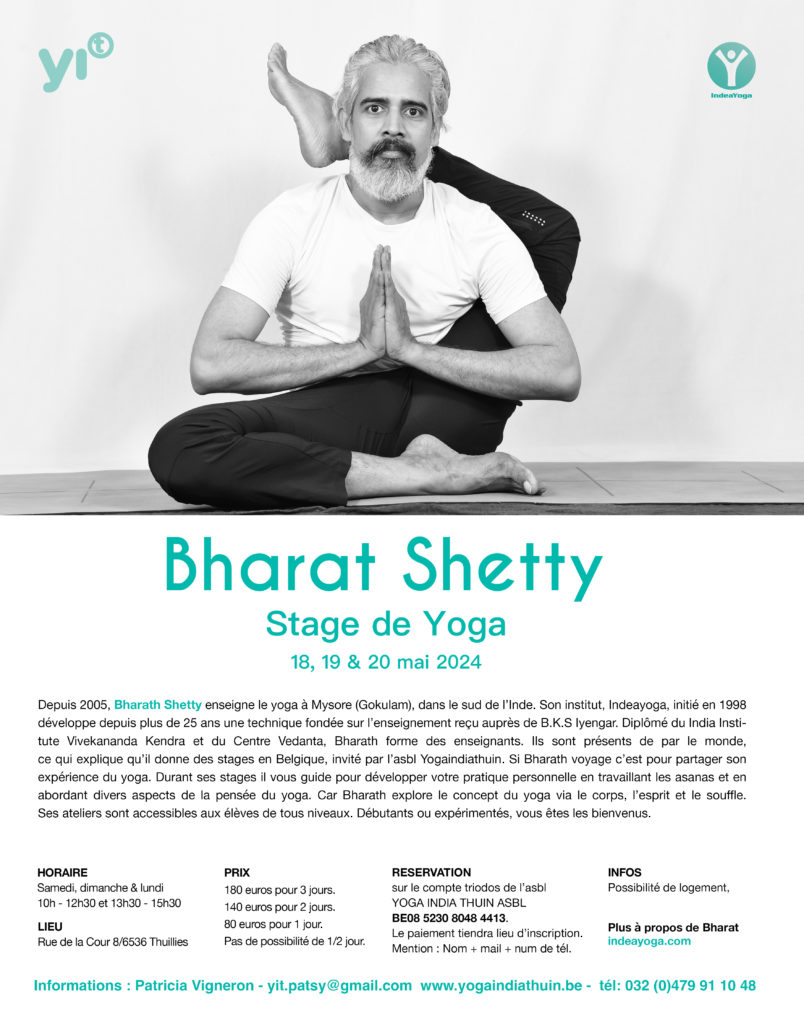 Stage yoga India Bharat Shetty